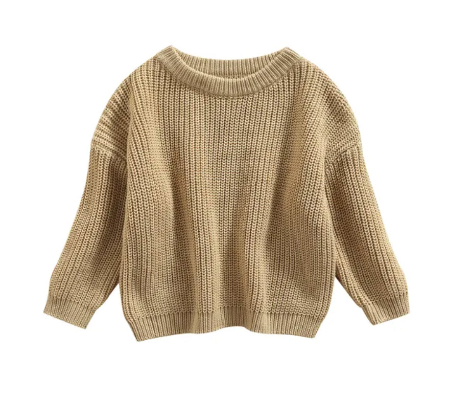 Custom Personalized Hand Embroidered Sweater - Chai Latte