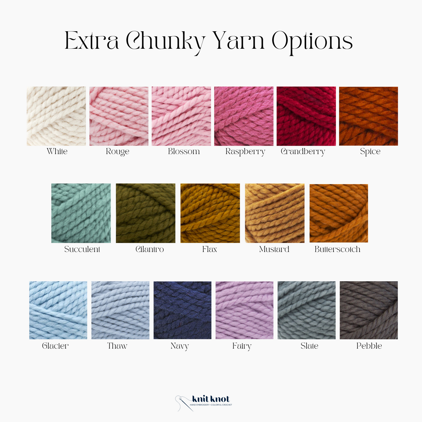 Custom Personalized Hand Embroidered Sweater - Speckled White