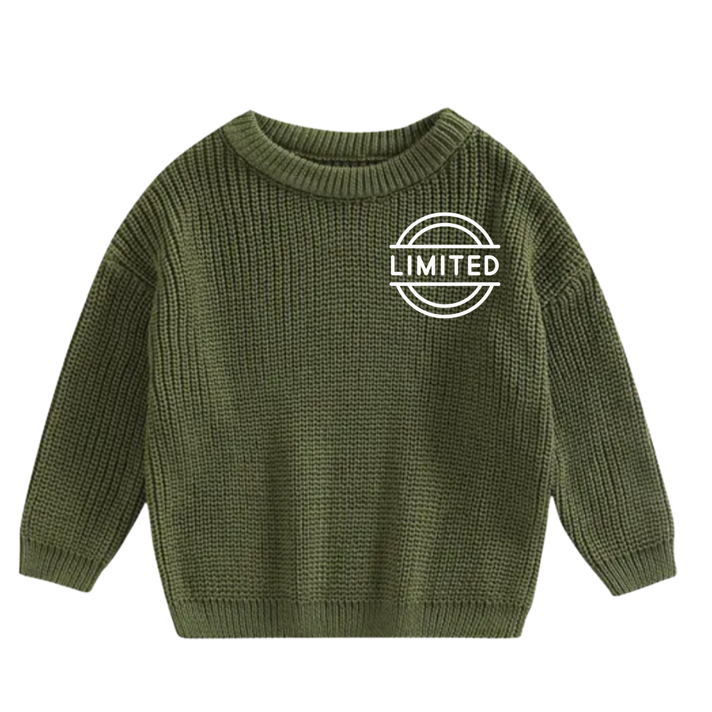 Custom Personalized Hand Embroidered Sweater - Evergreen