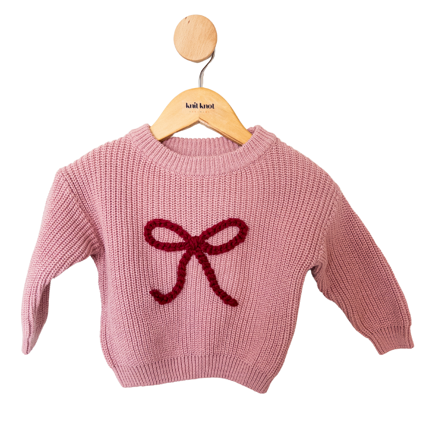 READY TO SHIP - Large Bow Sweater - Size 0-6